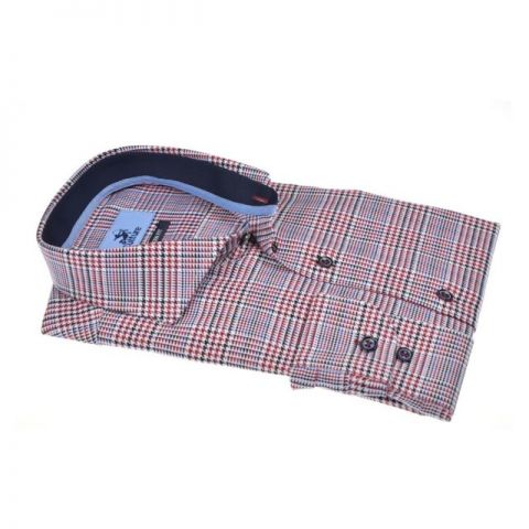 CAMISA CULTURE CUADROS ESTILIZADA VIOLETA