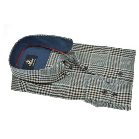 CAMISA CULTURE CUADROS BURB.