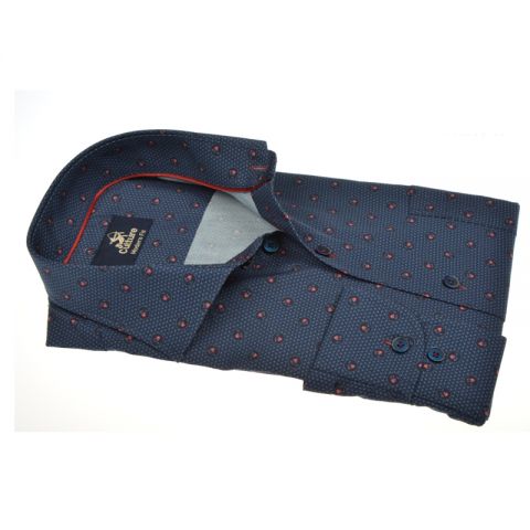 CAMISA CULTURE CEREZAS AZUL MARINO