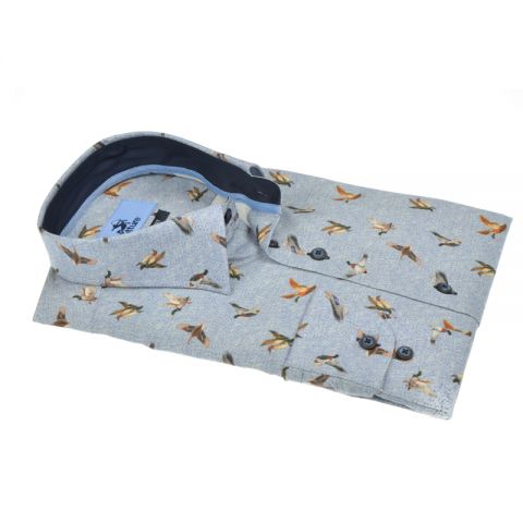 CAMISA CULTURE GRIS PATOS