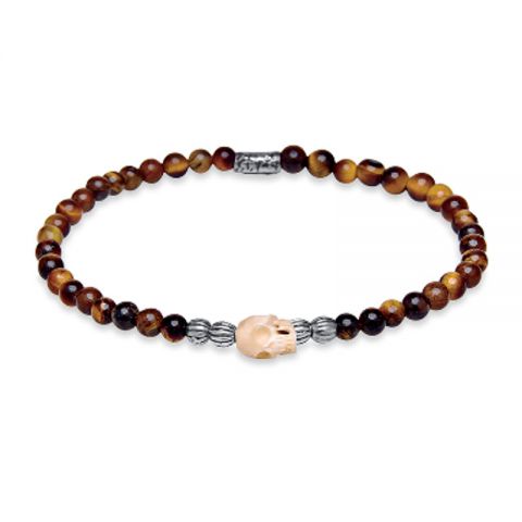 PULSERA PLATADEPALO SKULL CAB41A