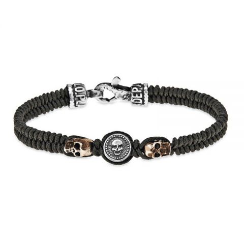 PULSERA PLATADEPALO SKULL CAB60V