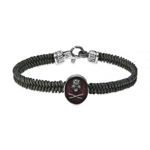 PULSERA PLATADEPALO SKULL CAB64R 