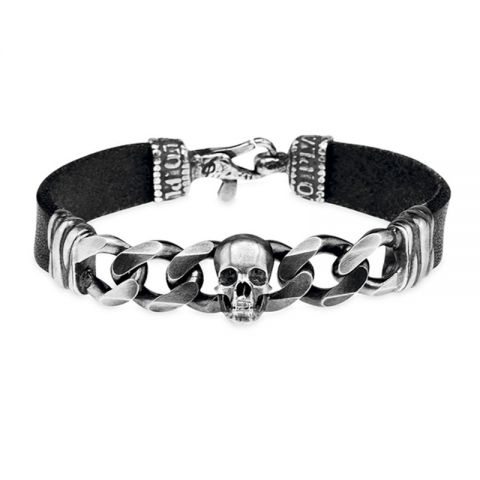 PULSERA PLATADEPALO SKULL CAB72