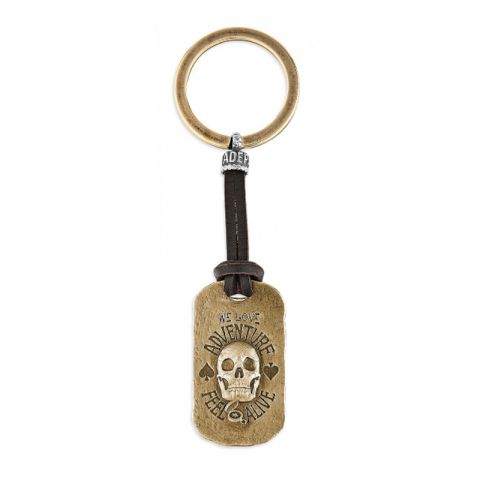 LLAVERO PLATADEPALO SKULL CAK3