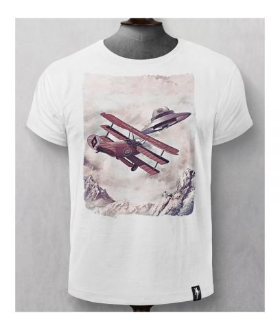 CAMISETA DIRTY VELVET DOGFIGHT VINTAGE WHITE