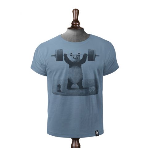 CAMISETA DIRTY VELVET PANDA POWER NOBLE BLUE