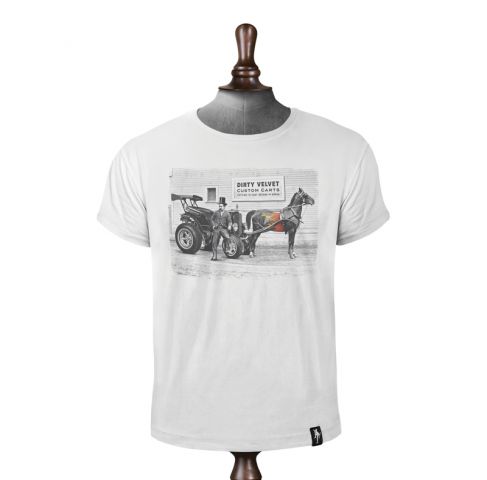 CAMISETA DIRTY VELVET CUSTOM CARTS VINT.WHITE