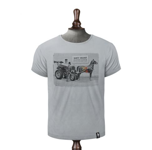 CAMISETA DIRTY VELVET CUSTOM CARTS HIGHRISE GREY 