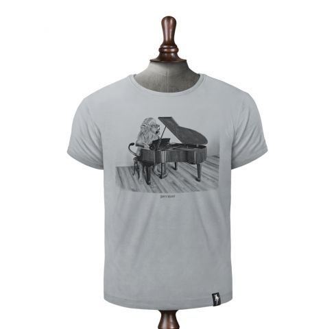 CAMISETA DIRTY VELVET CONCERTO CAT HIGHRISE GREY