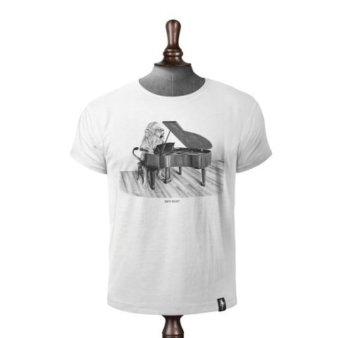 CAMISETA DIRTY VELVET CONCERTO CAT VINT. WHITE