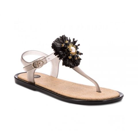 SANDALIA GIOSEPPO NEGRA FLOR