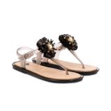 SANDALIA GIOSEPPO NEGRA FLOR