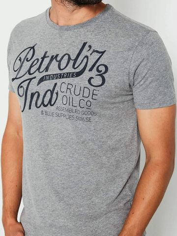 CAMISETA PETROL GRIS LOGO