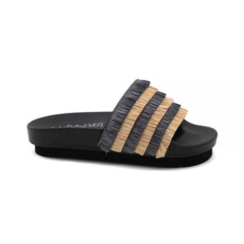 SANDALIA SIXTY SEVEN CHAROL RAFIA NEGRO
