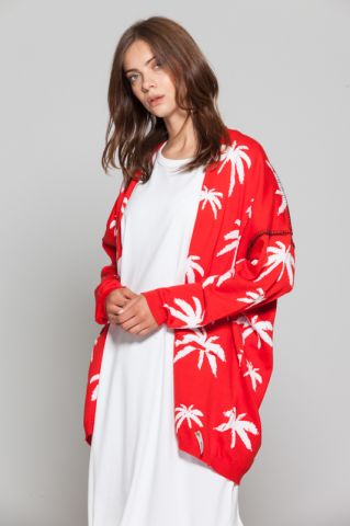 CHAQUETA COTTON CANDY HOLLY ROJO/BLANCO