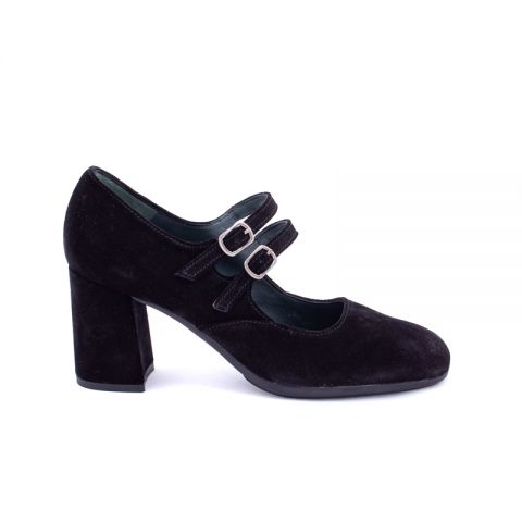 ZAPATO TACÓN PLUMERS AFELPADO