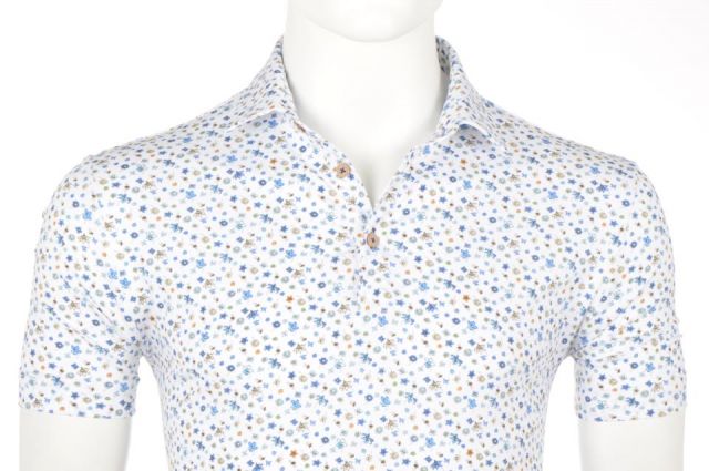 POLO EDEN VALLEY BLANCO CON FLORES