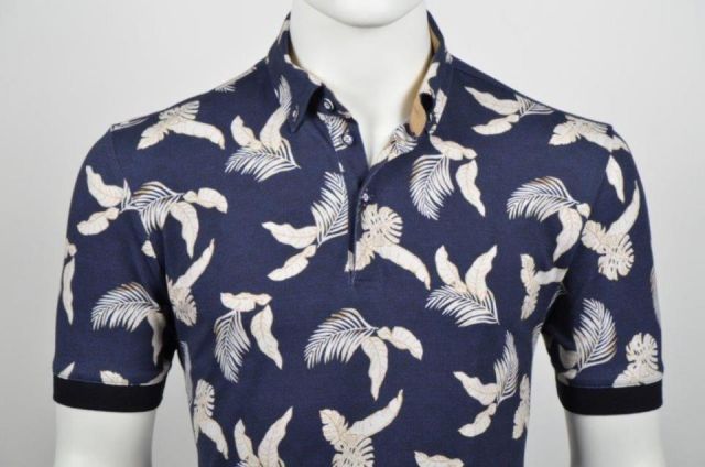 POLO EDEN VALLEY AZUL CON BLANCO