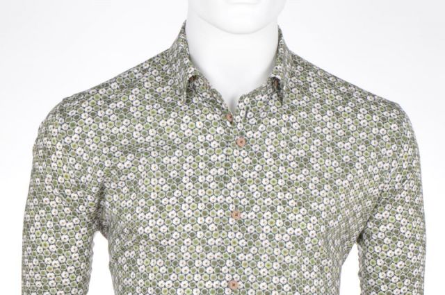 CAMISA EDEN VALLEY VERDE CON CIRCULOS
