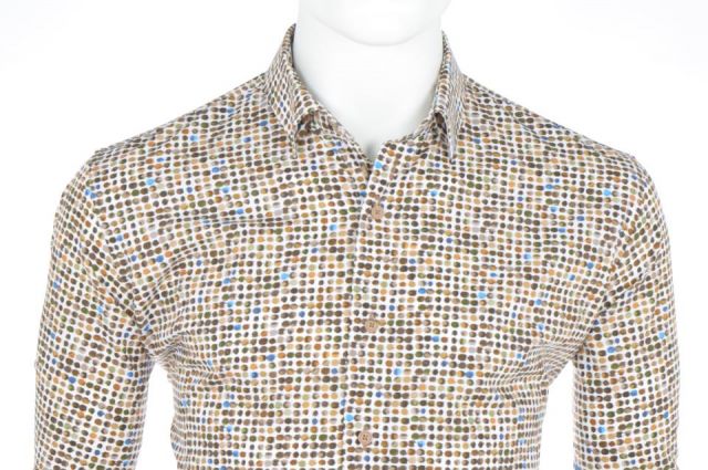 CAMISA EDEN VALLEY CON CIRCULOS VERDE