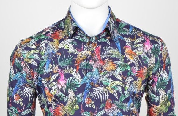 CAMISA EDEN VALLEY PAJAROS MULTICOLOR