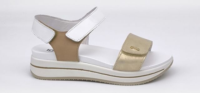 SANDALIAS IGI & CO BCO / PLATINO