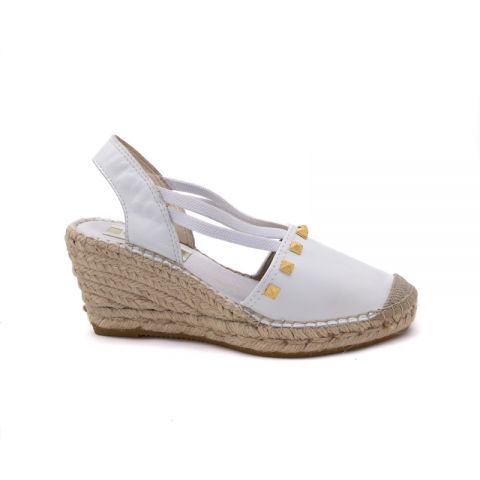 SANDALIA VIDORRETA YUTE NAPA BLANCO CLAVEL