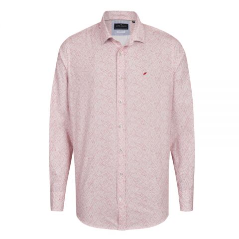 CAMISA DANIEL HECHTER ESTAMP. SALMON 