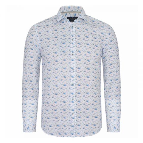 CAMISA DANIEL HECHTER BLANCA GAFAS 