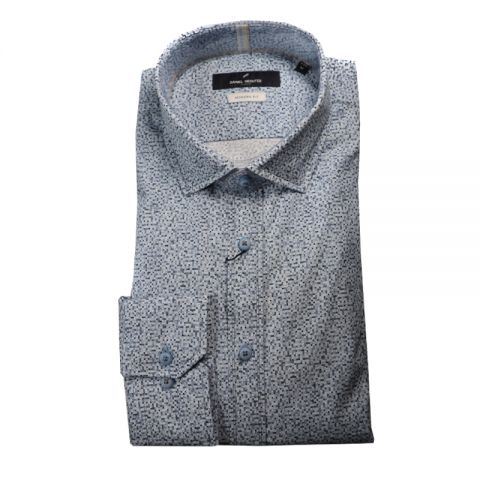 CAMISA DANIEL HECHTER ESTAMPADO PIXEL