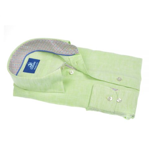 CAMISA CULTURE LINO VERDE LIMA M/C