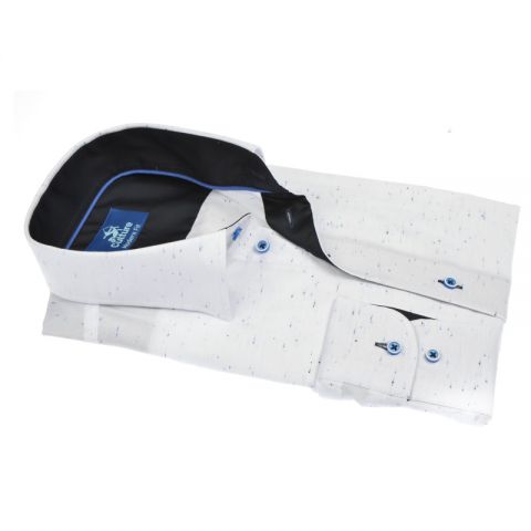 CAMISA CULTURE BLANCA DETALLE AZUL
