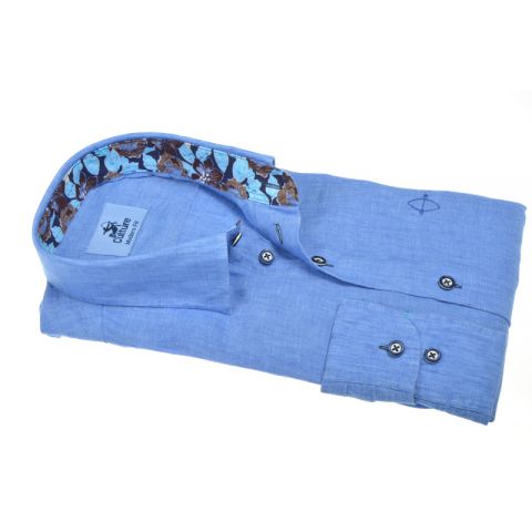 CAMISA CULTURE LINO AZUL 