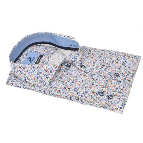 CAMISA CULTURE BLANCO FLORES 